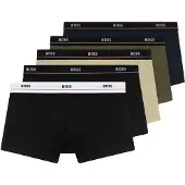 BOSS für Herren. 50531660 Set 5 Boxershorts 5P Essential mehrfarbig (L), Heimtextilien, Baumwolle