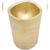 BURI LED Kerze RUSTIC gold Höhe 20 cm Durchmesser 7 cm