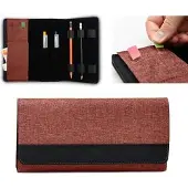 Sonstige Verlage PenSkin - vegano - salmon-red, (Mikrofaser), Stifteetui für Schreibaccessoires & Haftstreifen