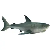 BULLYLAND 67410 - Spielfigur Weißer Hai, ca. 11,6 cm große Tierfigur, detailgetreu, PVC-frei, ideal als kleines Geschenk für Kinder ab 3 Jahren