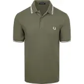 Fred perry Polo Twin Tipped M3600 Grün 87B