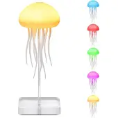 INF Soundgesteuerte Quallenlampe, Farbverlauf, Hänge- und Standfuß