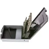 Tameson 19-teiliger Spiralbohrer-Satz DIN 338 N HSS-G 1 - 10 mm