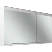 Schneider FILO HCL Spiegelschrank, Unterputz, Lichtband oben, 1495x147x759mm, 3 Türen, 2 Steckdosen