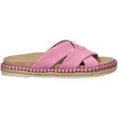 Gabor Damen Pantoletten in Rosa mit weichem Fußbett und Espadrille-Optik
