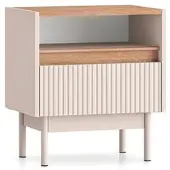 Petits-meubles NACHTTISCH Connie Kaschmir und Holz