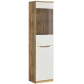 Petits-meubles VITRINE June Weiß und Holz