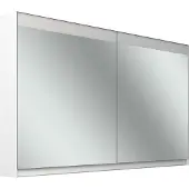 Schneider FILO HCL Spiegelschrank, Unterputz, Lichtband oben, 1295x147x759mm, 2 Türen, 2 Steckdosen