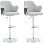 STILVORA Barhocker 2er-Set mit Armlehnen,Tresenhocker gepolstert für Bar zu Hause und Restaurants, Barstuhl mit 360° drehbar und höhenverstellbar