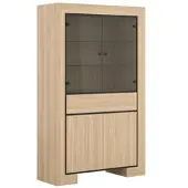 Petits-meubles GESCHIRRSCHRANK Lucius Holz und Schwarz