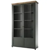 Trendmanufaktur GESCHIRRSCHRANK Martin Grün und Holz