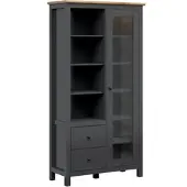 Petits-meubles GESCHIRRSCHRANK Duck Anthrazitgrau und Holz