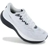 Saucony Ride 19 Laufschuhe Weiß Schwarz SS26, Größe 45 - EUR