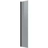 Badplaats Duschwand Rizani 40 x 200cm Glas Duschabtrennung Schwarz - Walk-In Dusche Nano Duschtrennwand