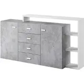 Petits-meubles SIDEBOARD Ilyes Weiß und Beton