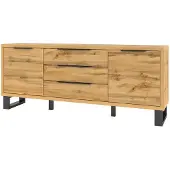 OXM Kommoden Halle Wotan-Eiche 200 x 80 x 45 cm