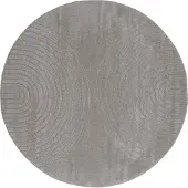 vidaXL Bereichsteppiche Rund GALATI Grau Ø 200 CM Polyester