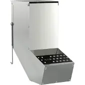 vidaXL Kaninchenfütterer Silber 12,5 x 26 x 28,5 cm 1 kg