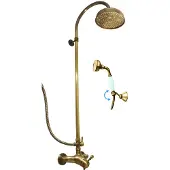 RAV copy of SEINA Standduschsäule mit Chrom Handbrause SLEZAK