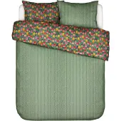 Essenza & Co. Bio Baumwoll-Bettwäsche-Garnitur Tulipmania Farbe Grass green Größe 155x220+80x80