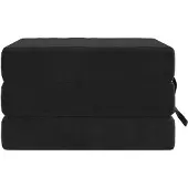 vidaXL Klappsofa Bett 75 x 63 x 45 cm Schwarz