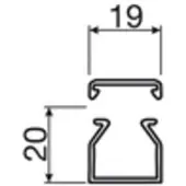 Hager LF2002007035, 2 m, Polyvinylchlorid (PVC), Grau