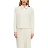 Comma Sweatshirts Offwhite Größe: 42 | Longsleeves Outlet | Damen | Weiß