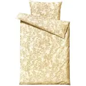 Södahl Bettwäsche Bettgarnitur 135x200 und 80x80 skandinavisches Blumendesign Blossom golden