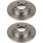 Valeo 2 Bremsscheiben hinten voll Ø 67 mm 10 mm für u.a. MERCEDES-BENZ E-KLASSE