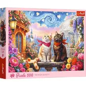 Trefl PUZZLE 500 Verliebte Kätzchen 37553