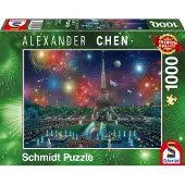 Schmidt puzzle Feuerwerk am Eiffelturm - 1000 Teile - 12+