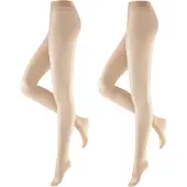 Hudson Feinstrumpfhose "SIMPLY 20", Damen, Gr. M, teint, Obermaterial: 84% Polyamid, 16% Elasthan, elastisch, Strumpfhosen Feinstrumpfhose, transparente verstärkte Spitze, Komfortbund
