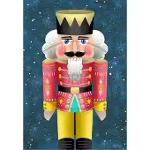 Olewinski & Tochter Adventskalender Nussknacker mit künstlerischem Motiv, 38 x 26 cm