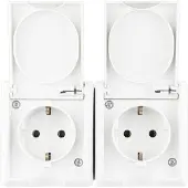 REV RITTER AquaForm FR AP 2-fach Steckdose Weiß Doppelsteckdose