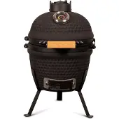 Patton Kamado Grill Holzkohlegrill "CLASSIC", Grill Ø27cm, Mattschwarz