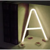 Kopper-24 LED NEON Buchstaben - weißes kaltes Licht - A