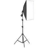 OEM Fotografie Softbox-Set, verstellbares Lichtstativ, gleichmäßige Beleuchtung, Keine Glühbirne