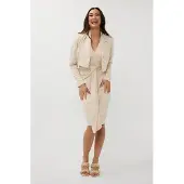 Esqualo Blazer Cropped Sand Größe: 38 | Blazer Outlet | Damen | Braun