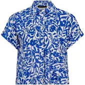 Betty Barclay Klassische Bluse "Leinenbluse mit Kragen", Damen, Gr. 44, blau (weiß, blau), Obermaterial: 55% Leinen LI. 45% Viskose CV., Blusen Klassische Bluse