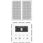 JUNG DABCD1BTWW Smart Radio DAB+ mit Bluetooth-Set Mono