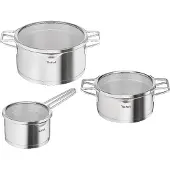 Tefal NORDICA 6-Teiliges Set Mit Stielkasserolle 16cm + Deckel Und Kochtöpfen 20/24cm + Deckel