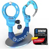 Sonstiges E-Scooter Handschellenschloss 8mm Hochsicherheits-Schloss Blau