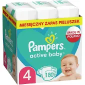 Pampers Active Baby Monthly Pack Dreng/Pige 4 180 stk