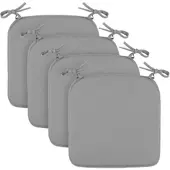 Bestlivings Stuhlkissen Canvas Grau 38x38x2cm ( 4er Pack )