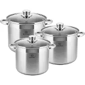 KINGHOFF 6 Stk. Töpfset 7L/ 5L/ 4L Kh-4309