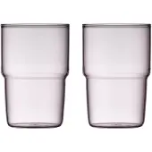 Lyngby Wasserglas Torino Pink 400 ml (2er Set)