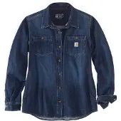 Carhartt Hemd Midweight Denim Shirt Damen Zion-XL