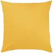 TRAUMSCHLAF Uni Mako-Satin Kissenbezüge 50x50 cm | bernstein - gelb