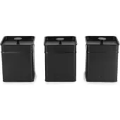 Salter BW124571EU7 Kuro 3-Piece Canister Set