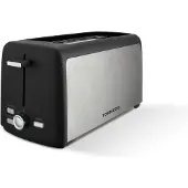 Tornado TTA-7402-GS, 4 Scheibe(n), Schwarz, Silber, Drehregler, CE, 1400 W, 220-240 V